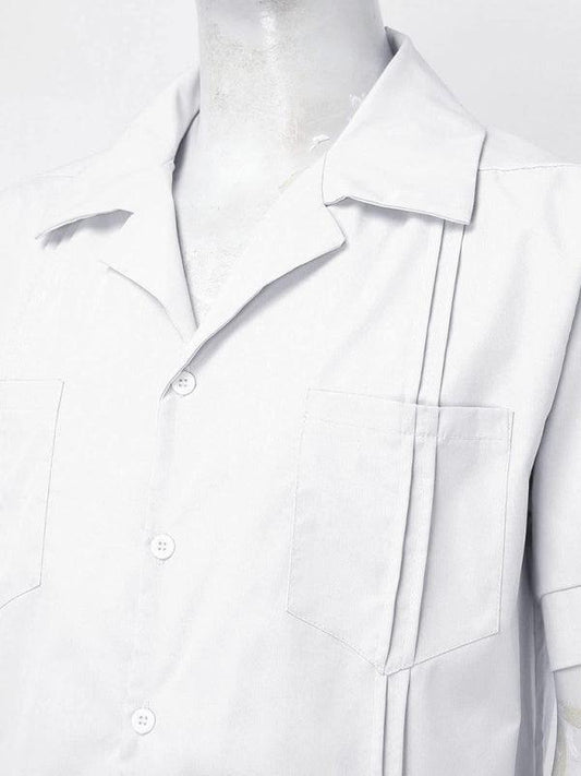 Sports Short Sleeve Linen Loose Casual Men's Shirt Set - 808Lush