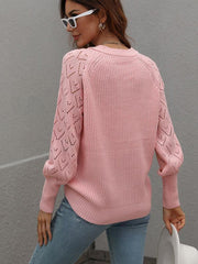 Single Breasted Solid Knit Cardigan Oversized Sweater - 808Lush