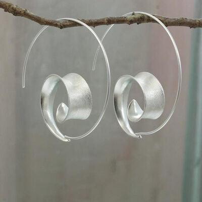 Spiral Design Hoop Earrings - 808Lush