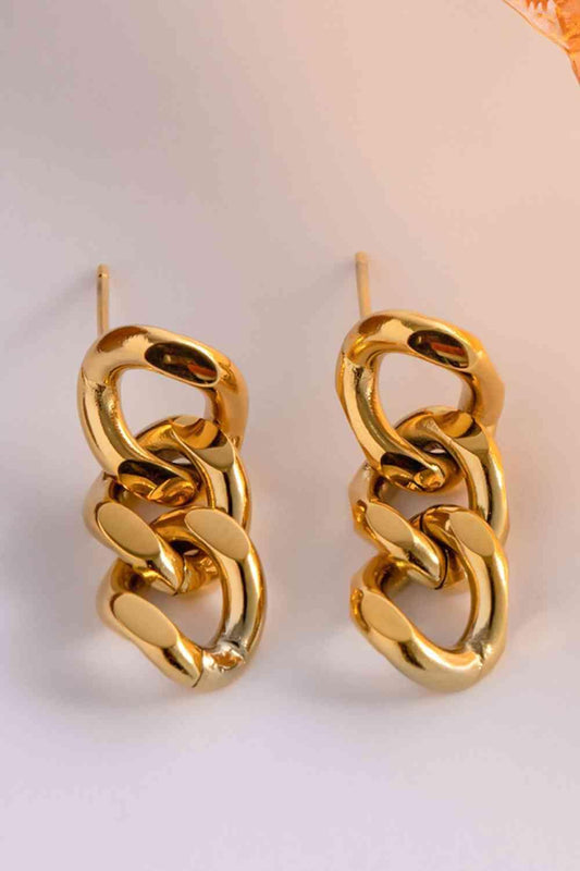 Stainless Steel Chain Earrings - 808Lush