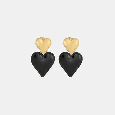 Stainless Steel Double Heart Earrings - 808Lush