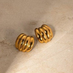 Stainless Steel Geometric Stud Earrings - 808Lush