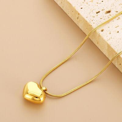 Stainless Steel Heart Pendant Necklace - 808Lush