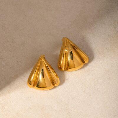 Stainless Steel Seashell Shape Earrings - 808Lush