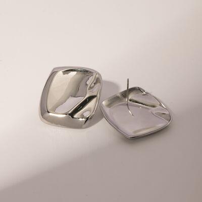 Stainless Steel Square Stud Earrings - 808Lush