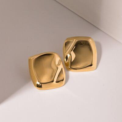 Stainless Steel Square Stud Earrings - 808Lush