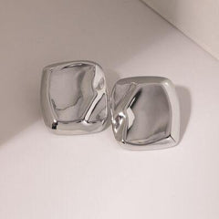 Stainless Steel Square Stud Earrings - 808Lush