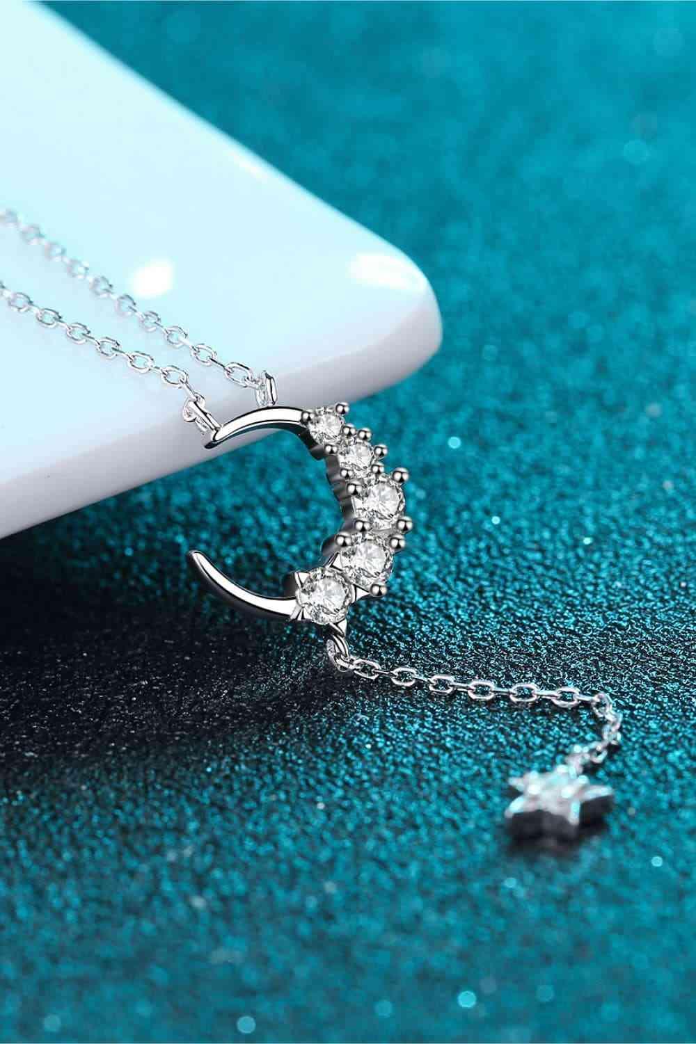 Star & Moon Moissanite Necklace - 808Lush