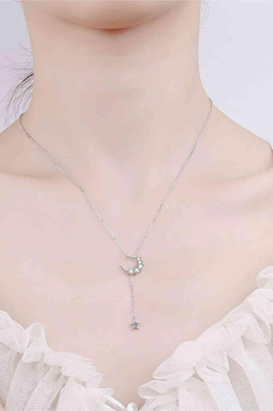 Star & Moon Moissanite Necklace - 808Lush