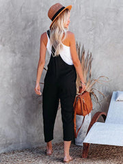 Summer Street Trendy Women's Cotton Casual Pants Overalls - 808Lush