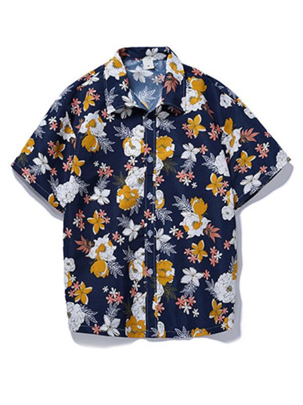 Men shirt Hawaiian short-sleeved - 808Lush