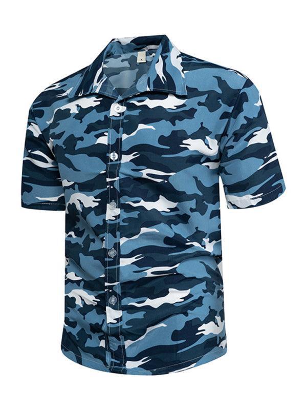 Men shirt Hawaiian short-sleeved - 808Lush