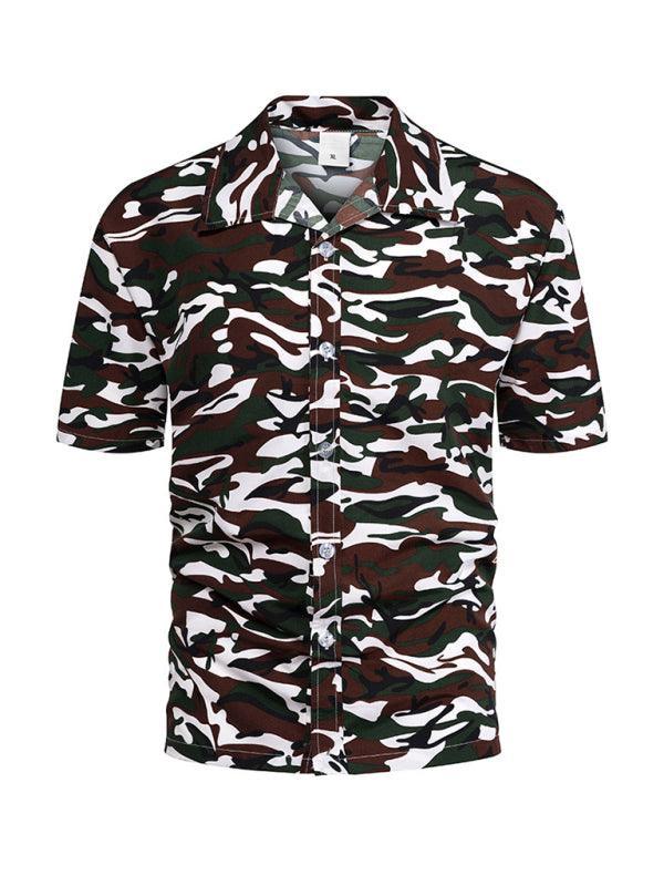 Men shirt Hawaiian short-sleeved - 808Lush