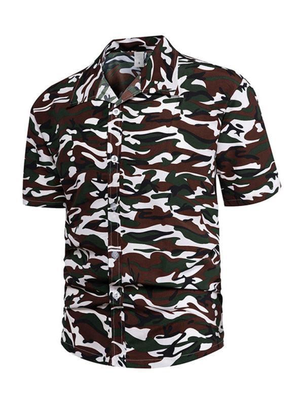 Men shirt Hawaiian short-sleeved - 808Lush