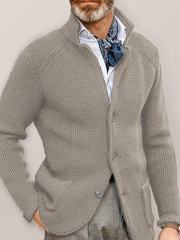 Winter Sweater Stand Collar Cardigan Foreign Trade Men's Knitted Jacket - 808Lush