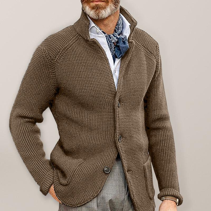 Winter Sweater Stand Collar Cardigan Foreign Trade Men's Knitted Jacket - 808Lush