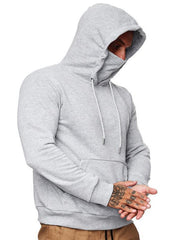 Sweatshirt Hooded Long Sleeve T-Shirt Men's Sweatshirt Mask - 808Lush