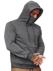 Sweatshirt Hooded Long Sleeve T-Shirt Men's Sweatshirt Mask - 808Lush