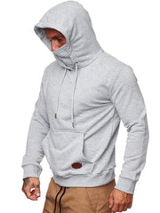 Sweatshirt Hooded Long Sleeve T-Shirt Men's Sweatshirt Mask - 808Lush