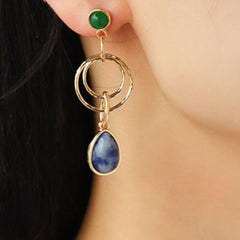 Teardrop Shape Alloy Dangle Earrings - 808Lush