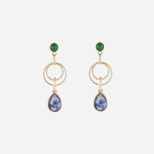 Teardrop Shape Alloy Dangle Earrings - 808Lush