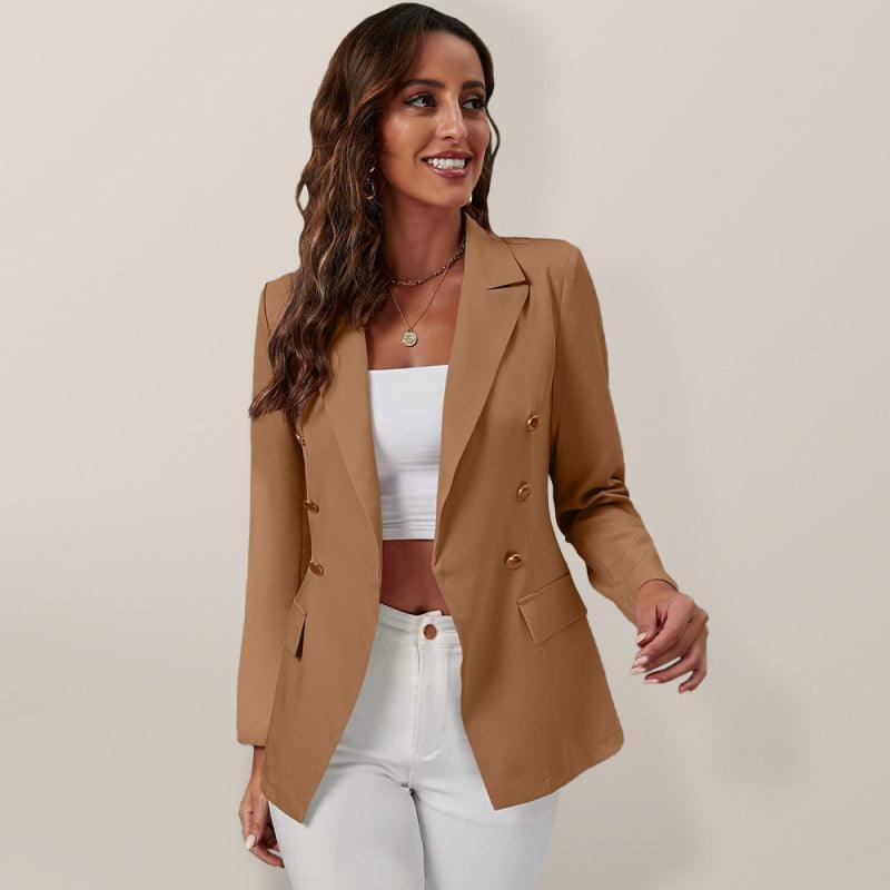 Temperament cross-border long sleeved small suit women's blazer - 808Lush