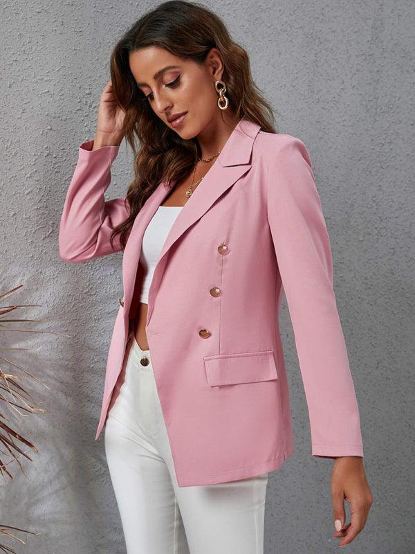 Temperament cross-border long sleeved small suit women's blazer - 808Lush