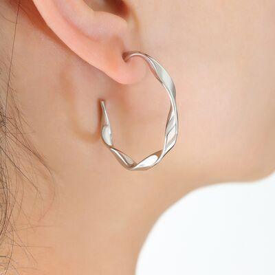 Titanium Steel C-Hoop Earrings - 808Lush