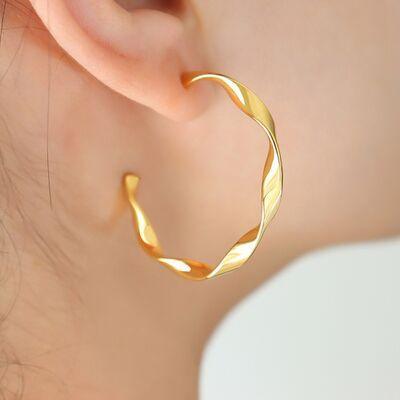 Titanium Steel C-Hoop Earrings - 808Lush