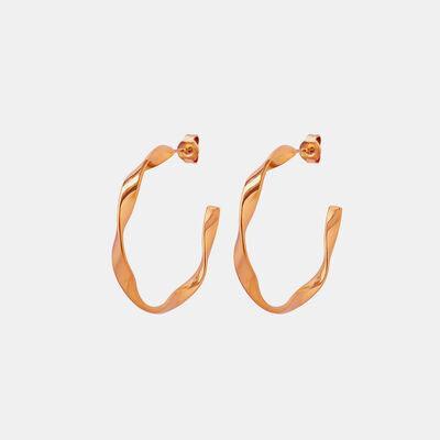 Titanium Steel C-Hoop Earrings - 808Lush