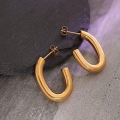 Titanium Steel Gold-Plated Earrings - 808Lush