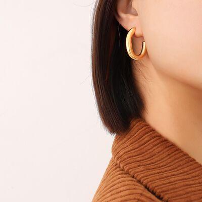 Titanium Steel Gold-Plated Earrings - 808Lush