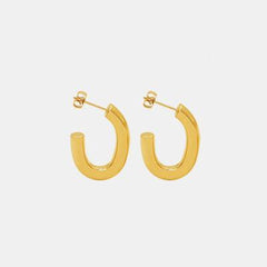 Titanium Steel Gold-Plated Earrings - 808Lush