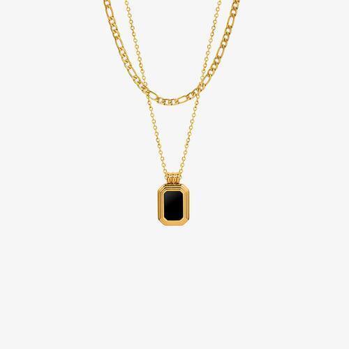 Titanium Steel Gold-Plated Pendant Necklace - 808Lush