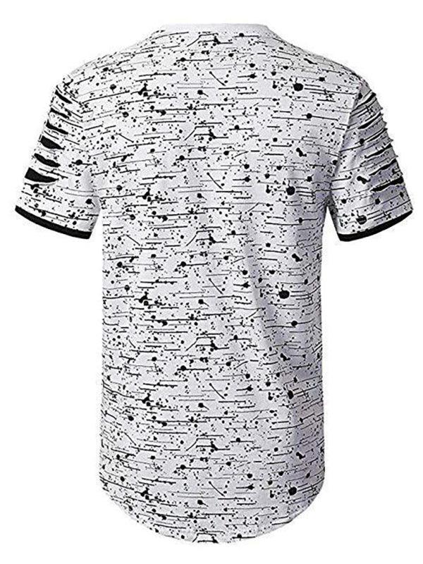 Trendy, Flowery, Round-Necked T-Shirts, Street Men'S Wear - 808Lush