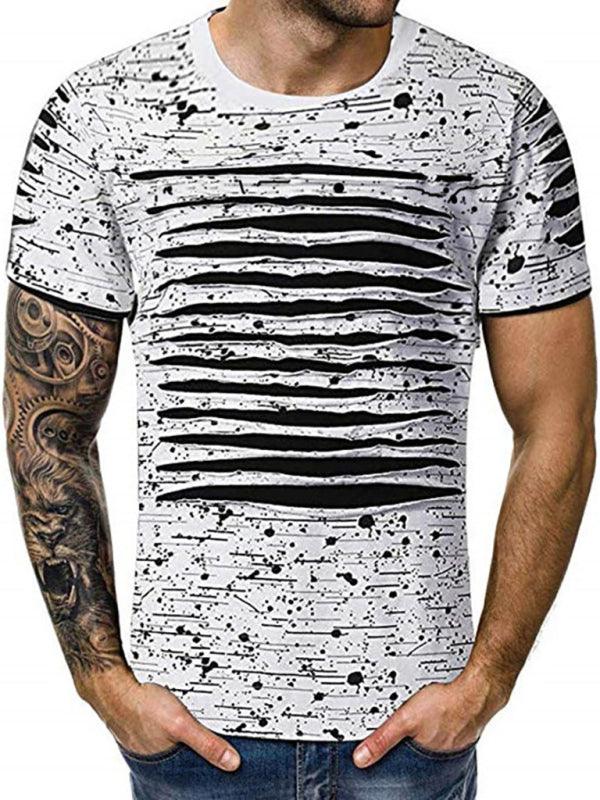 Trendy, Flowery, Round-Necked T-Shirts, Street Men'S Wear - 808Lush