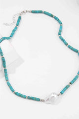 Turquoise & Pearl Necklace - 808Lush