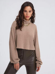 Turtleneck Long Sleeve Top - 808Lush