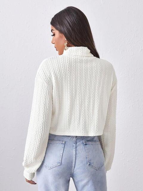 Turtleneck Long Sleeve Top - 808Lush