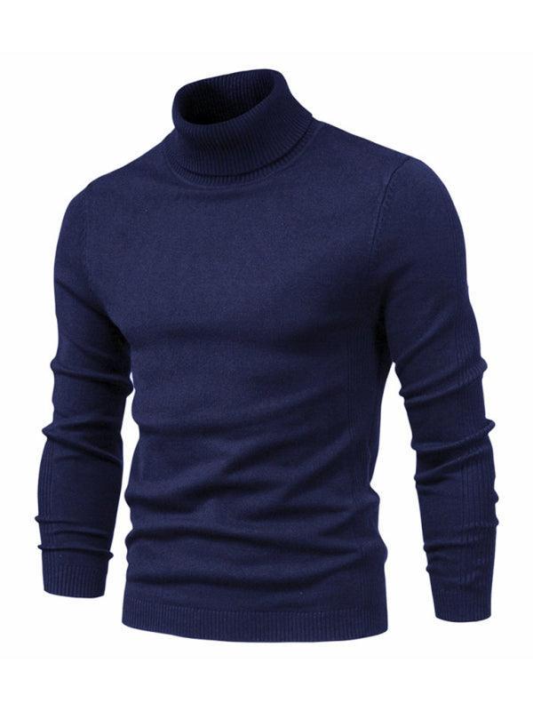 Turtleneck Men's Pullover Sweater Casual Knitwear - 808Lush