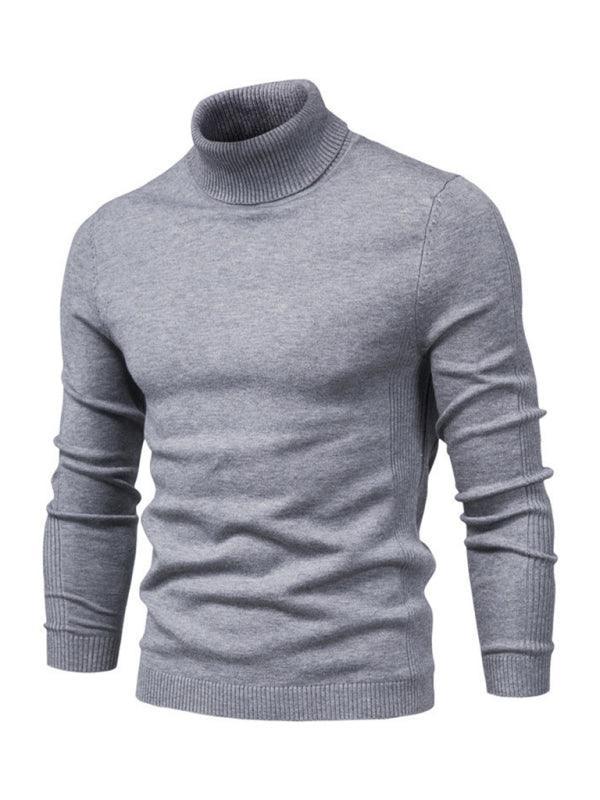 Turtleneck Men's Pullover Sweater Casual Knitwear - 808Lush