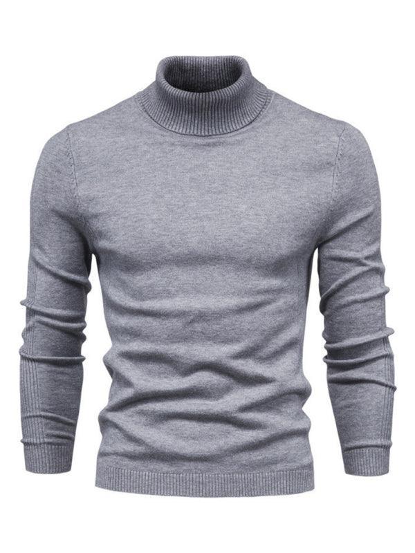 Turtleneck Men's Pullover Sweater Casual Knitwear - 808Lush