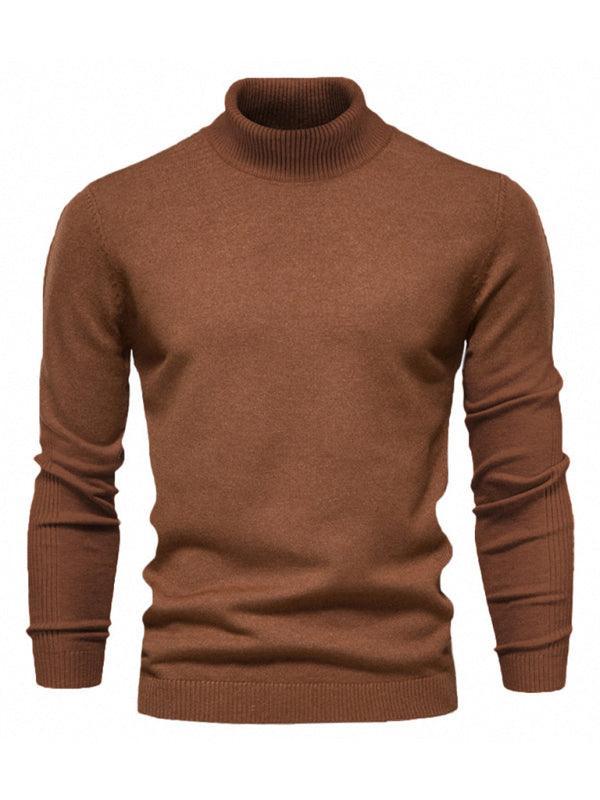 Turtleneck Men's Pullover Sweater Casual Knitwear - 808Lush