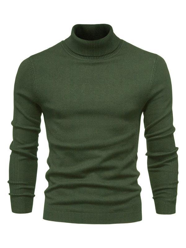 Turtleneck Men's Pullover Sweater Casual Knitwear - 808Lush