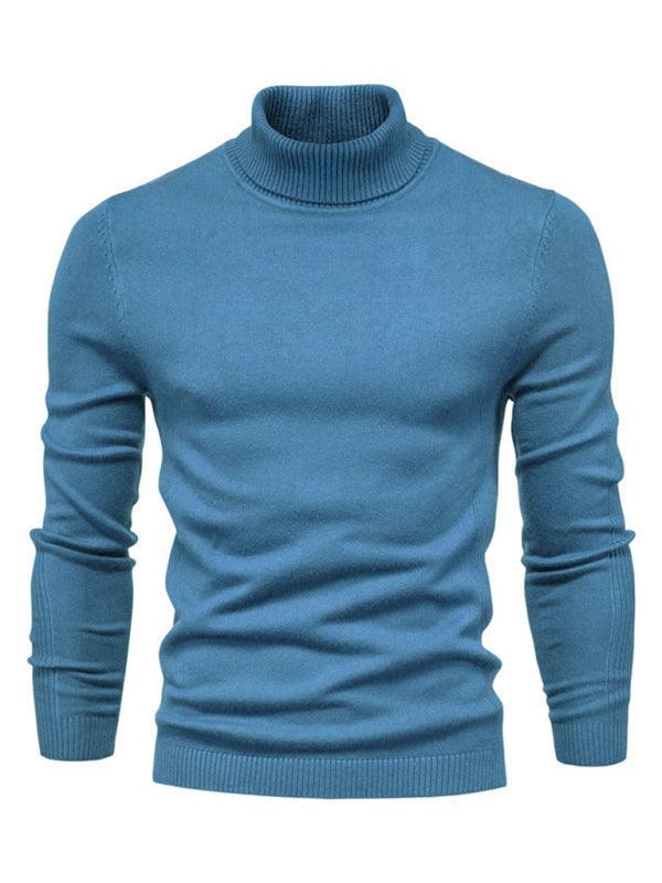 Turtleneck Men's Pullover Sweater Casual Knitwear - 808Lush