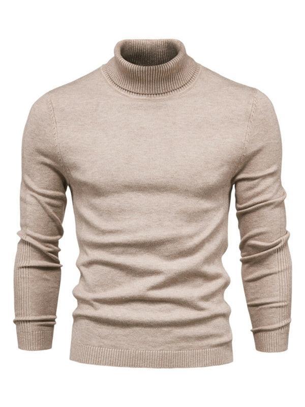 Turtleneck Men's Pullover Sweater Casual Knitwear - 808Lush