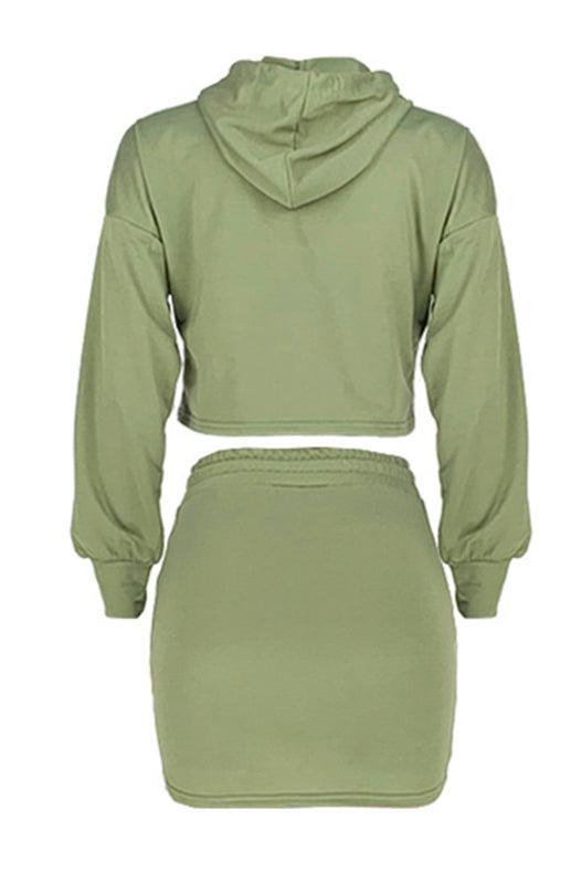 Women'S Casual Sports Sweater Suit Skirt - 808Lush