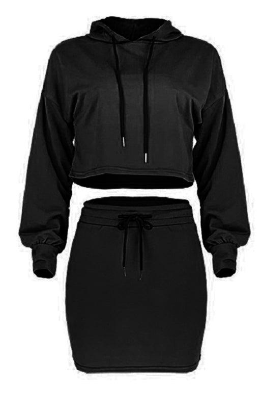 Women'S Casual Sports Sweater Suit Skirt - 808Lush