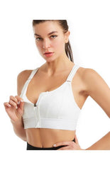 Women's Adjustable Front Zip Sports Bra - 808Lush