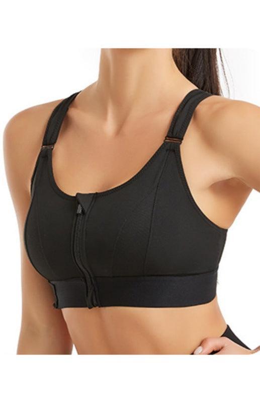 Women's Adjustable Front Zip Sports Bra - 808Lush